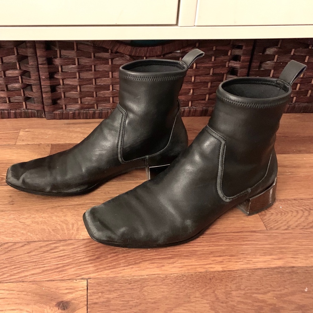Black Boots Silver Heel Zara